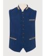 Canvas Austrian Tirol Waistcoat Navy Blue
