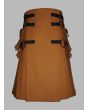 Interchangeable Brown Canvas Utility Kilt