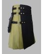 Interchangeable Lime Green and Black Utility Kilt