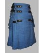Modish Gothic Style Denim Kilt