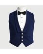 Navy Blue Prince Charlie Jacket With 3 Button Waistcoat
