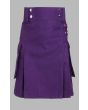 One Color Utility Kilt With Two Pockets