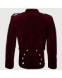 Maroon Velvet Prince Charlie Jacket With Waistcoat-Made To Measure