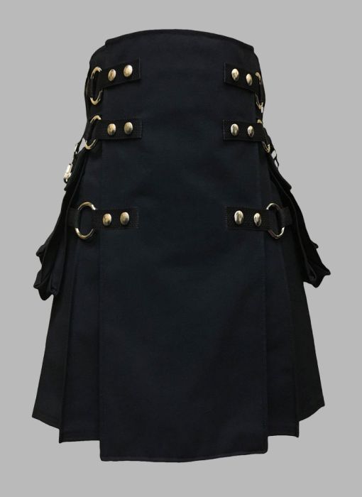 Black Interchangeable Gothic Kilt