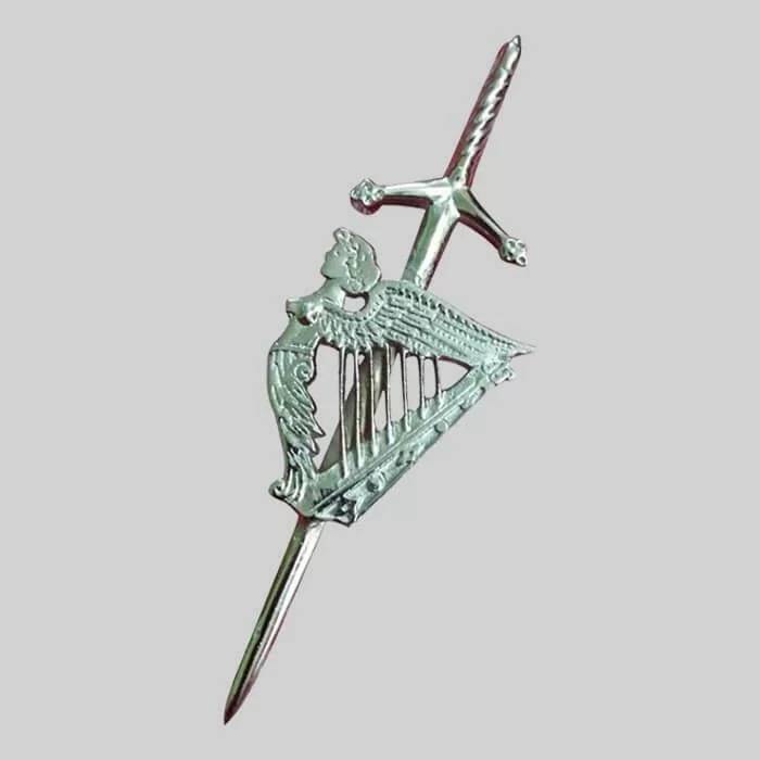 Lady Harp Kilt Pin