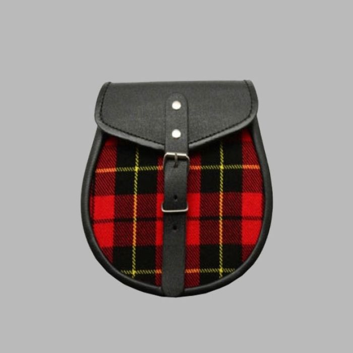 Leather Tartan Kilt Sporran