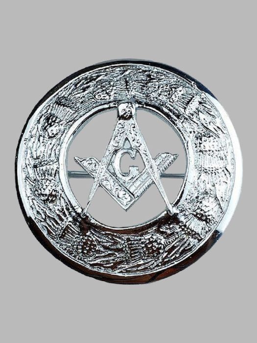 Masonic Crest Kilt Brooch