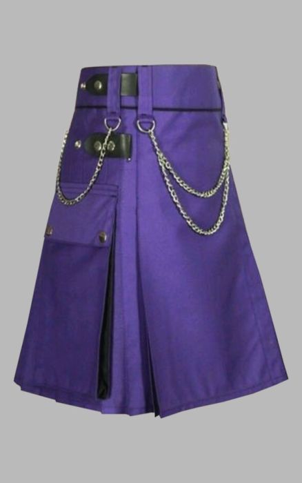 Modish Utility Kilt with Chain for Women