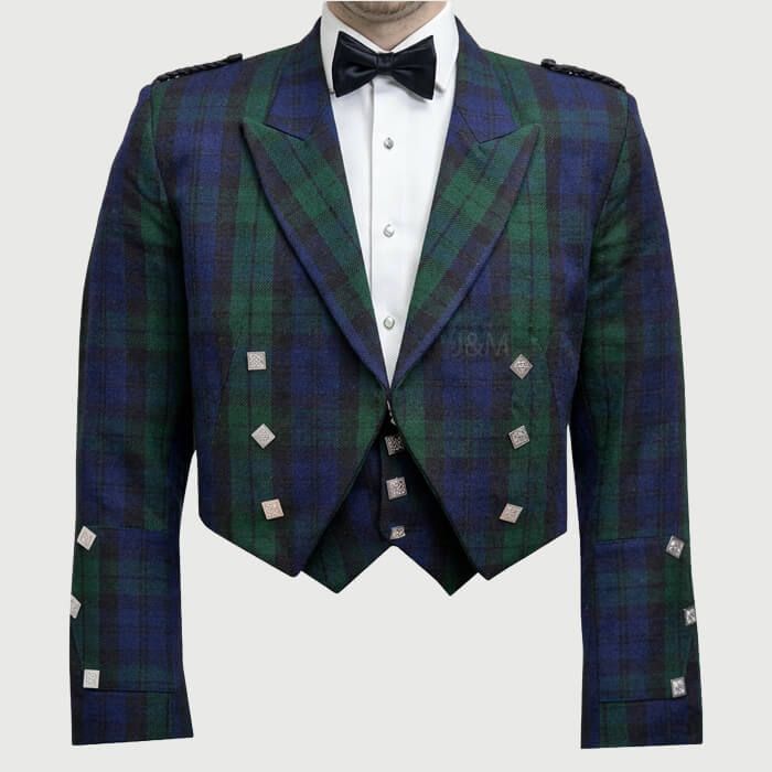 Prince Charlie Jacket & Waistcoat In Tartan-Made To Measure