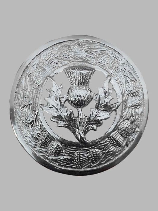 Scottish Thistle Kilt Brooch