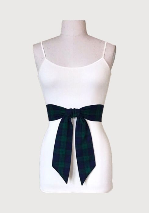 Tartan Mini Sash For Women