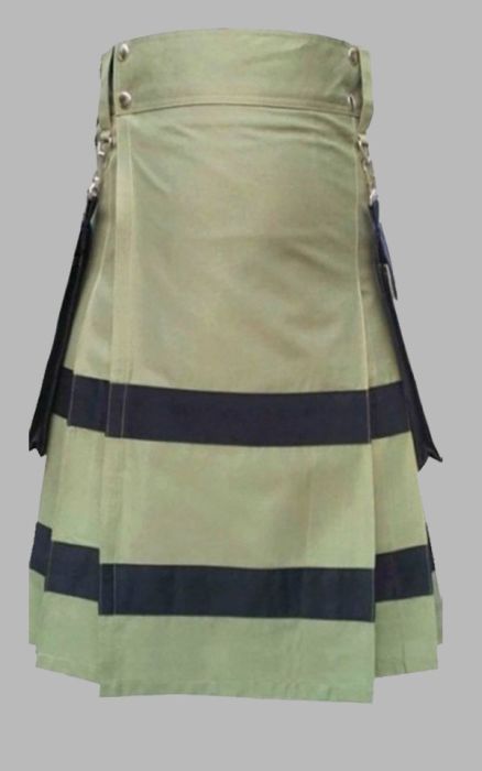 Utility Kilt With Black Straps