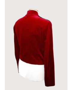 Montrose Kilt Jacket In Red Velvet