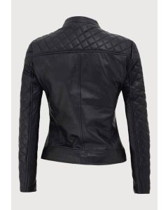 Quilted Leather Jacket Women
