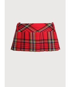 Tartan Micro Mini Pleated Skirt For Women