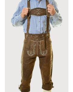 Traditional Brown Bundhosen For Men With Suspender 