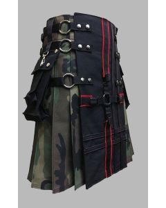 US Army Camo Pattern Kilt with Interchangeable Apron