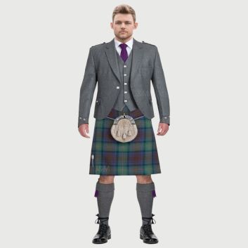 Argyll Light Grey Kilt Outfit