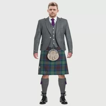 Argyll Light Grey Kilt Outfit