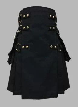 Black Interchangeable Gothic Kilt