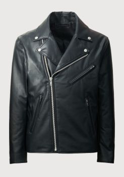 Double Breasted Leather Jacket For Men