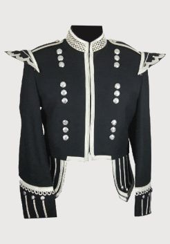 Black Drummer Military Doublet Jacket