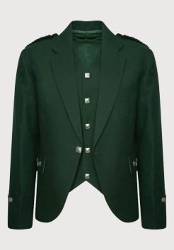 Green Argyll Jacket And Vest - Made To Measure