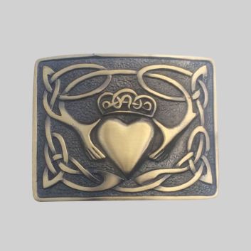 Irish Claddagh Kilt Buckle