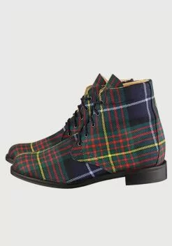 Men Plaid Boots