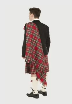 Premium Fly Plaid With Brooch