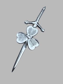 Shamrock Kilt Pin
