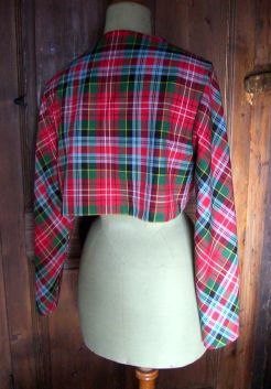 Tartan Bolero Jacket For Women