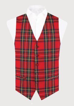 Tartan Waistcoat Mens