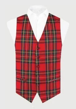 Tartan Waistcoat Mens