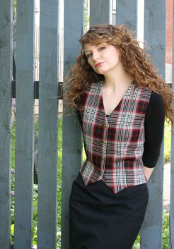 Tartan Waistcoat Womens