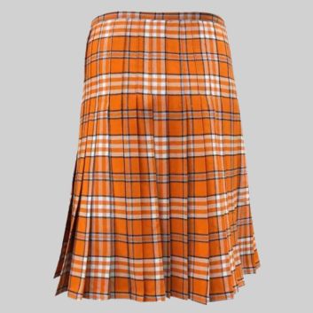 Tennessee Volunteer Orange Tartan Kilt