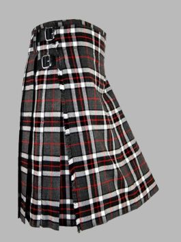 Thompson Grey Tartan Kilt