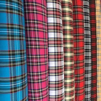 Tartan Fabric per Yard