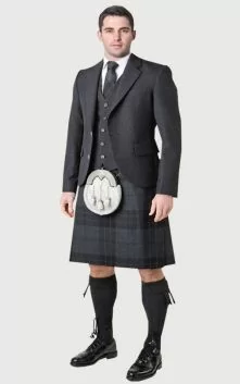 Tweed Kilt Outfit Black