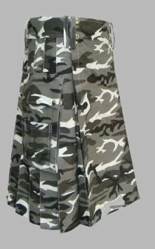 Urban Snow Camouflage Utility Kilt