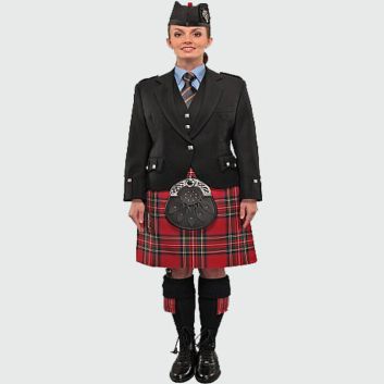 women kilt outfit