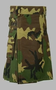 Woodland Camo Utility Kilt