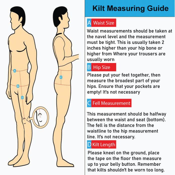 kilt Measuring Guide